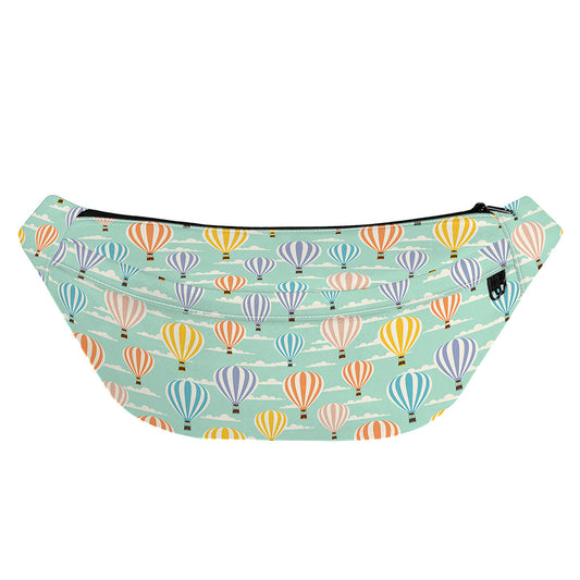 Retro Air Balloon Pattern Print Fanny Pack