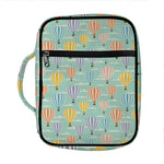 Retro Air Balloon Pattern Print Front Pocket Bible Bag