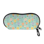 Retro Air Balloon Pattern Print Glasses Case