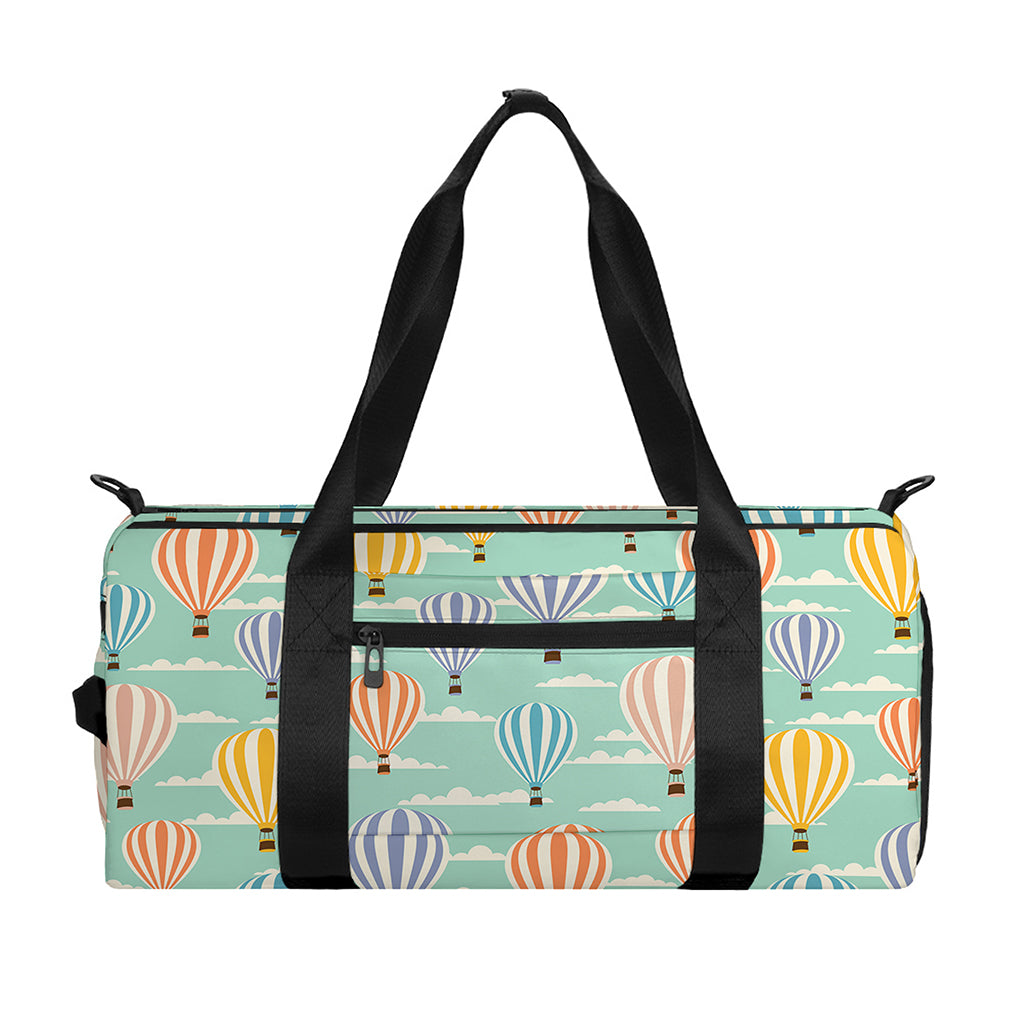 Retro Air Balloon Pattern Print Gym Bag