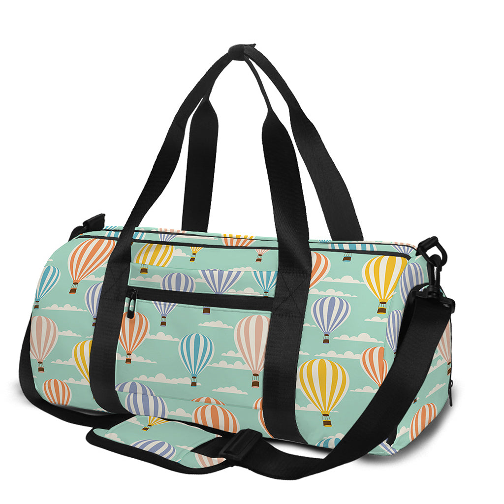 Retro Air Balloon Pattern Print Gym Bag
