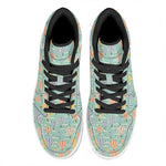 Retro Air Balloon Pattern Print High Top Leather Sneakers