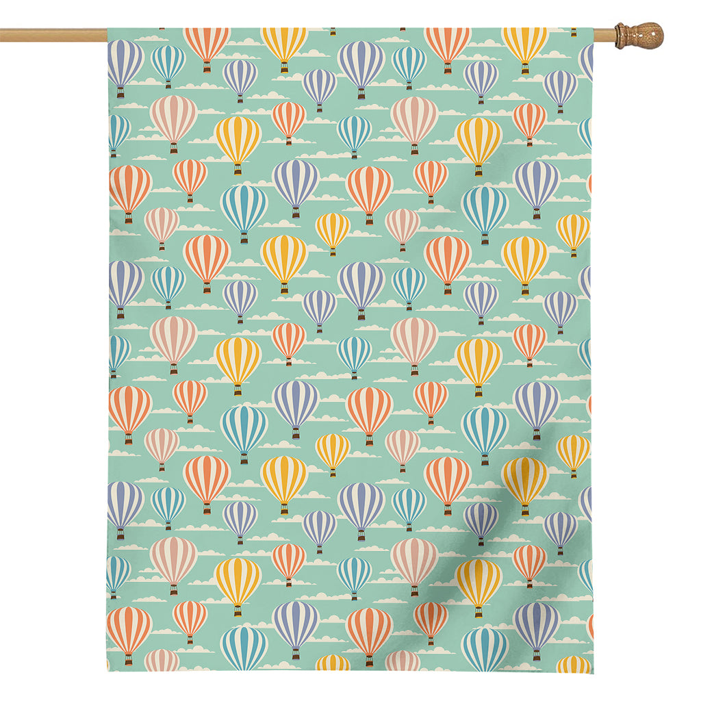 Retro Air Balloon Pattern Print House Flag