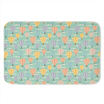 Retro Air Balloon Pattern Print Indoor Door Mat
