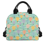 Retro Air Balloon Pattern Print Insulated Lunch Bag