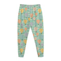 Retro Air Balloon Pattern Print Jogger Pants