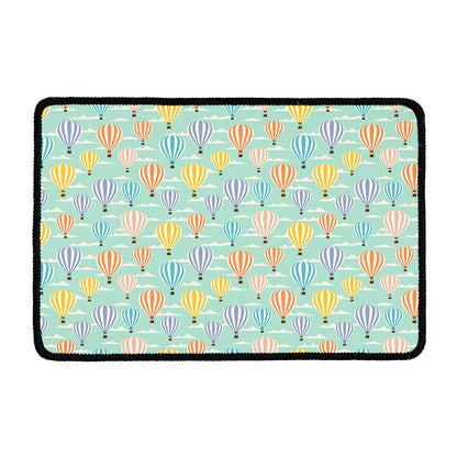 Retro Air Balloon Pattern Print Kitchen Mat