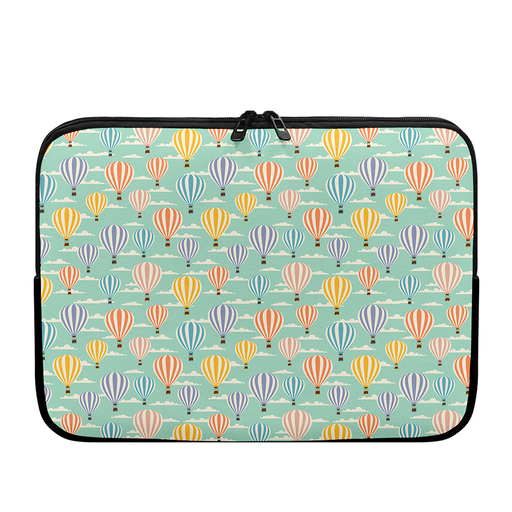 Retro Air Balloon Pattern Print Laptop Sleeve