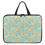 Retro Air Balloon Pattern Print Laptop Sleeve With Handle