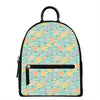 Retro Air Balloon Pattern Print Leather Backpack