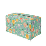 Retro Air Balloon Pattern Print Leather Tissue Box Cover