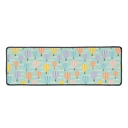 Retro Air Balloon Pattern Print Long Kitchen Mat