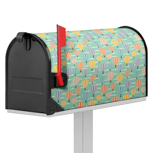 Retro Air Balloon Pattern Print Mailbox Cover