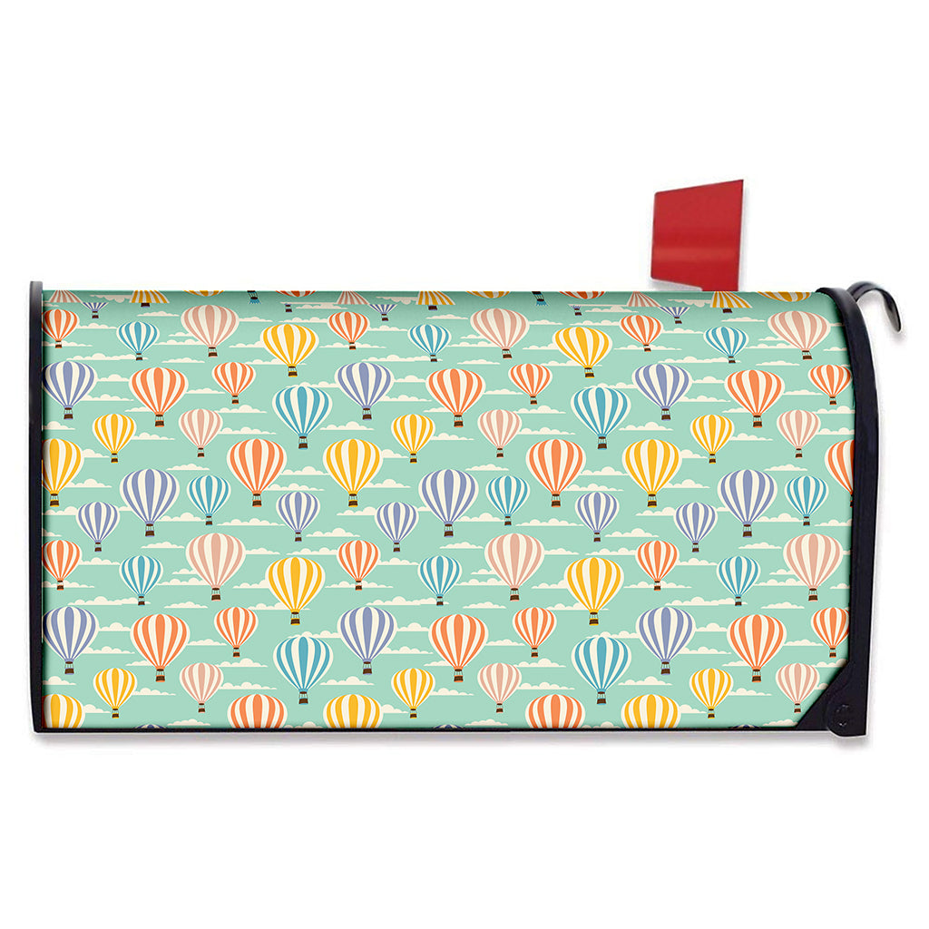 Retro Air Balloon Pattern Print Mailbox Cover