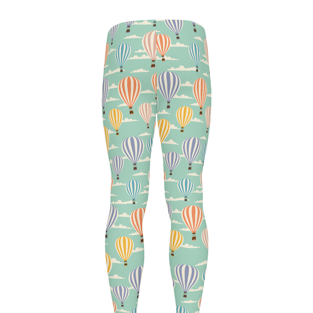 Retro Air Balloon Pattern Print Men's leggings