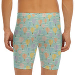 Retro Air Balloon Pattern Print Men's Long Boxer Briefs