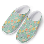 Retro Air Balloon Pattern Print Mesh Casual Shoes
