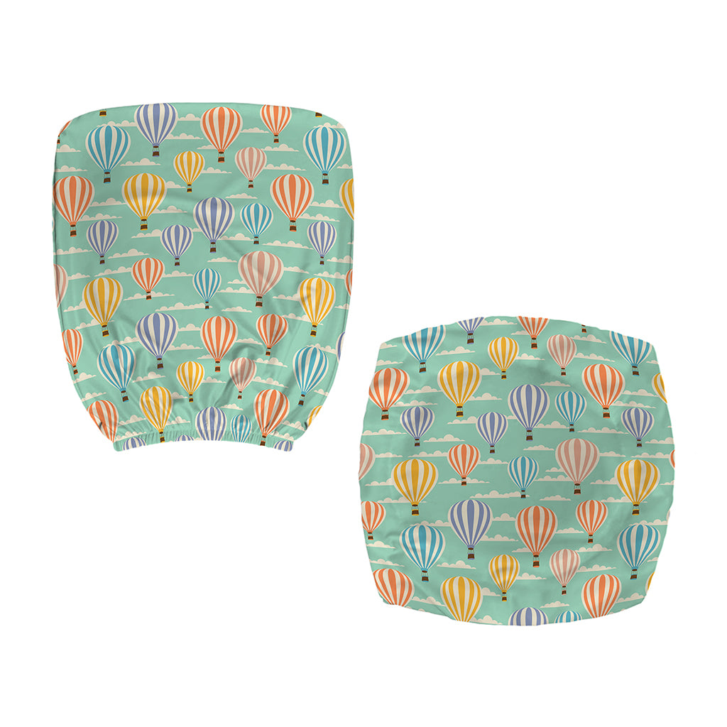 Retro Air Balloon Pattern Print Office Chair Cover