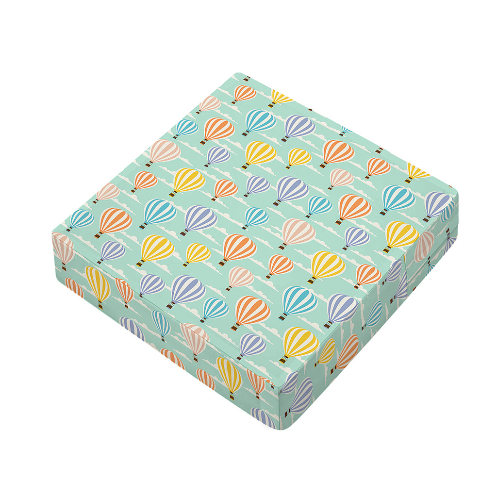 Retro Air Balloon Pattern Print Outdoor Seat Cushion Cover