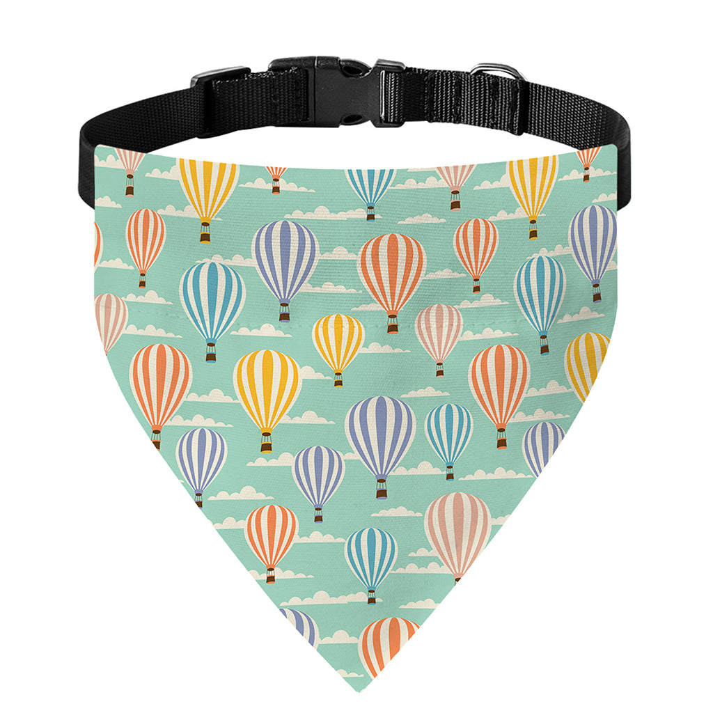 Retro Air Balloon Pattern Print Over The Collar Dog Bandana