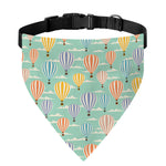 Retro Air Balloon Pattern Print Over The Collar Dog Bandana