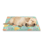 Retro Air Balloon Pattern Print Pet Cooling Mat Cover