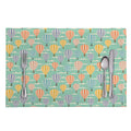 Retro Air Balloon Pattern Print Placemat