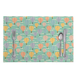 Retro Air Balloon Pattern Print Placemat