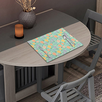 Retro Air Balloon Pattern Print Placemat