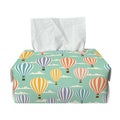 Retro Air Balloon Pattern Print Rectangle Tissue Box Cover