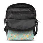 Retro Air Balloon Pattern Print Rectangular Crossbody Bag