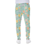 Retro Air Balloon Pattern Print Scuba Joggers