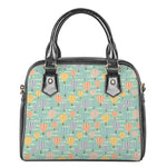 Retro Air Balloon Pattern Print Shoulder Handbag