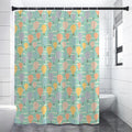 Retro Air Balloon Pattern Print Shower Curtain
