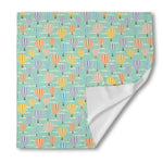 Retro Air Balloon Pattern Print Silk Bandana