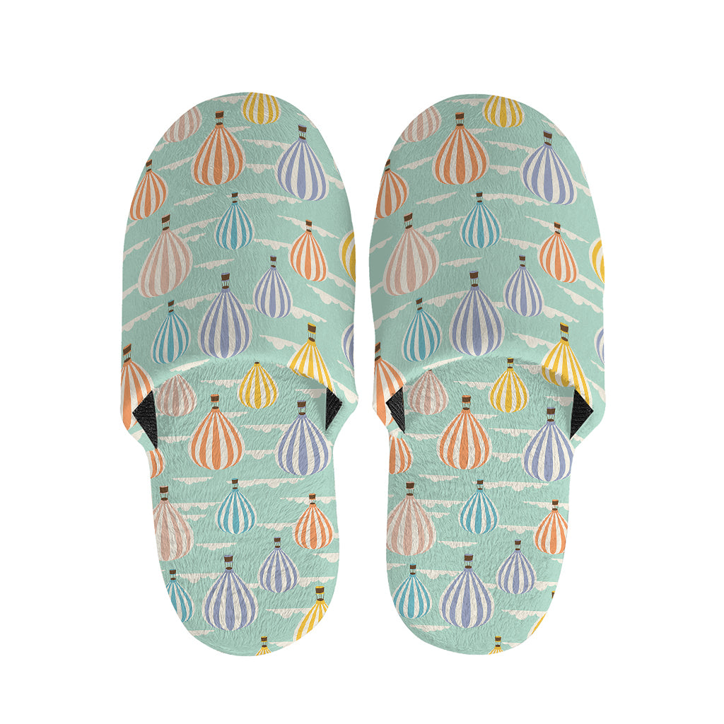 Retro Air Balloon Pattern Print Slippers
