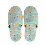 Retro Air Balloon Pattern Print Slippers