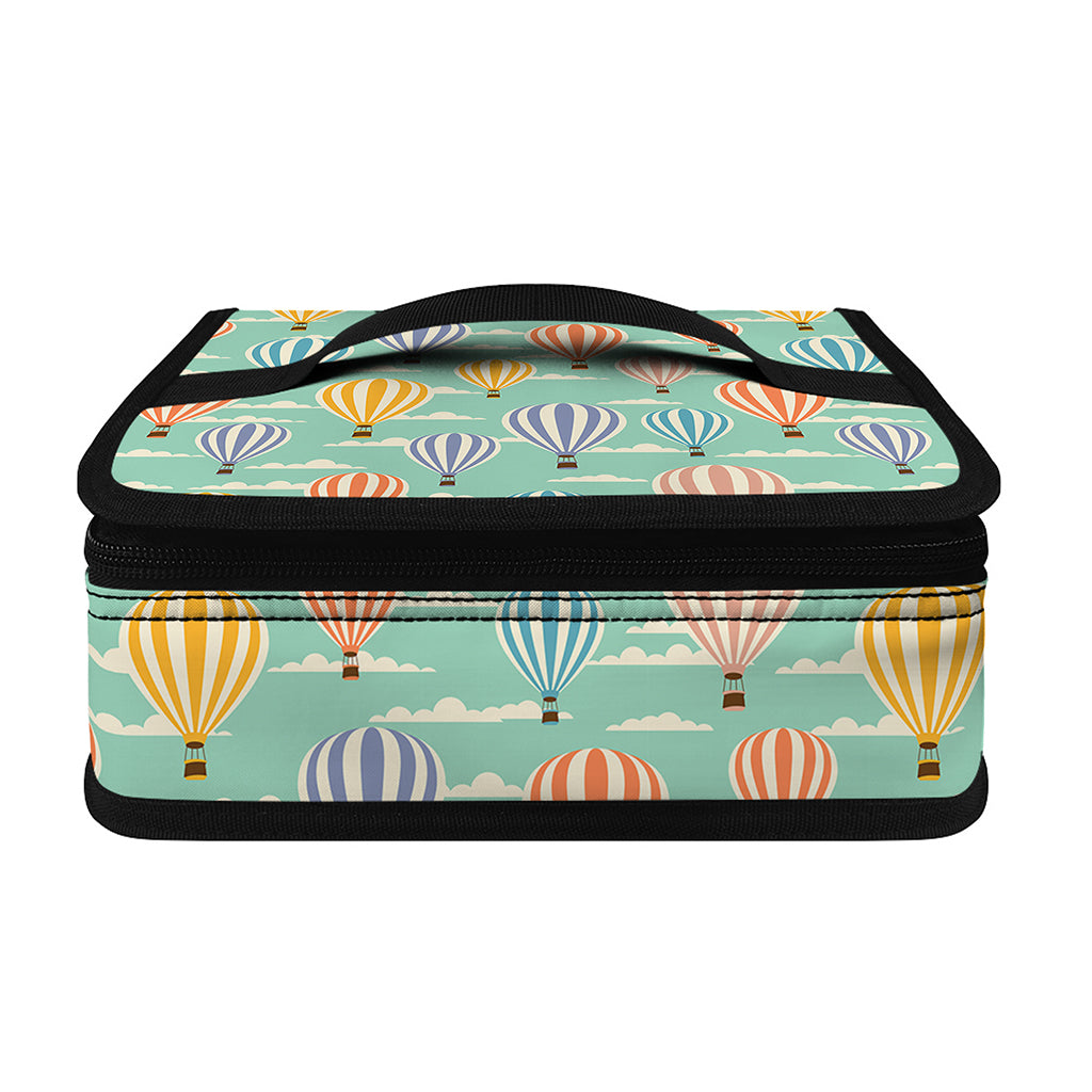 Retro Air Balloon Pattern Print Small Lunch Bag