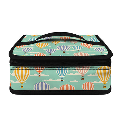 Retro Air Balloon Pattern Print Small Lunch Bag
