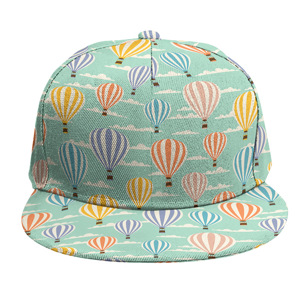 Retro Air Balloon Pattern Print Snapback Cap