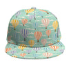 Retro Air Balloon Pattern Print Snapback Cap