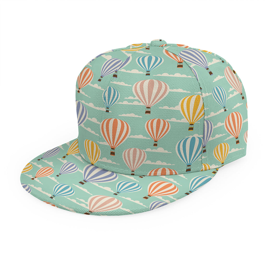 Retro Air Balloon Pattern Print Snapback Cap