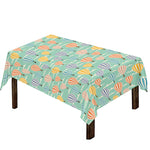Retro Air Balloon Pattern Print Tablecloth