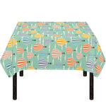 Retro Air Balloon Pattern Print Tablecloth