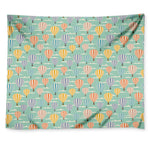 Retro Air Balloon Pattern Print Tapestry