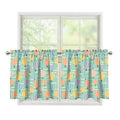 Retro Air Balloon Pattern Print Tier Curtains