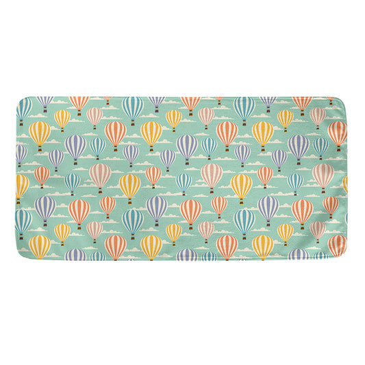 Retro Air Balloon Pattern Print Towel