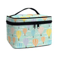 Retro Air Balloon Pattern Print Travel Makeup Bag