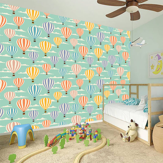 Retro Air Balloon Pattern Print Wall Sticker