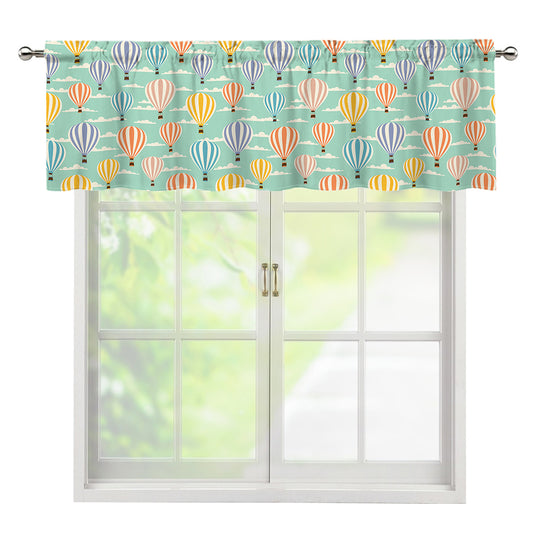 Retro Air Balloon Pattern Print Window Valance